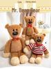 Adorable Mr. Bear Plush Doll - Large Creative Plush Toy Cushion for Kids