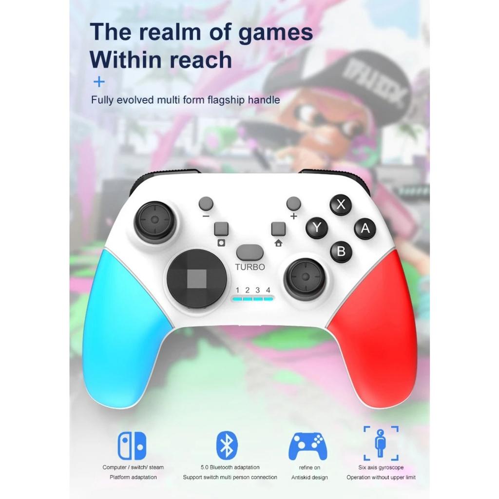 S01 Bluetooth-Compatible Game Controller Wireless Gamepad Met Motor 6-Axis Nintendo Switch Android Pc