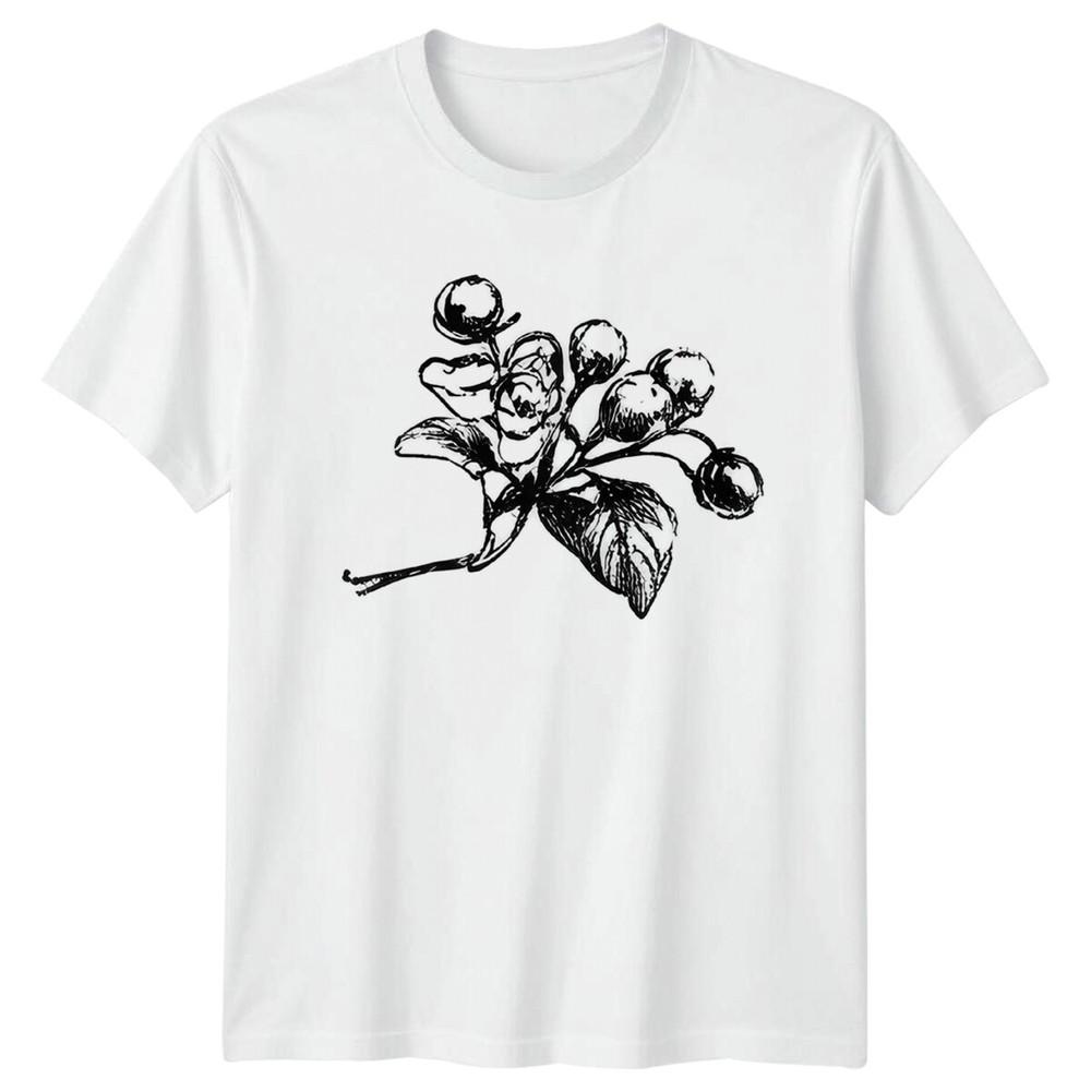 Berry Branch Botanical Nature Unisexs Unisexs Graphic Tee Floral Gift S