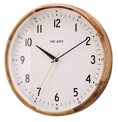 

Interform Germain CL-4061WH Radio-Controlled Wall Clock, White, Wood, Gold, 30cm Diameter