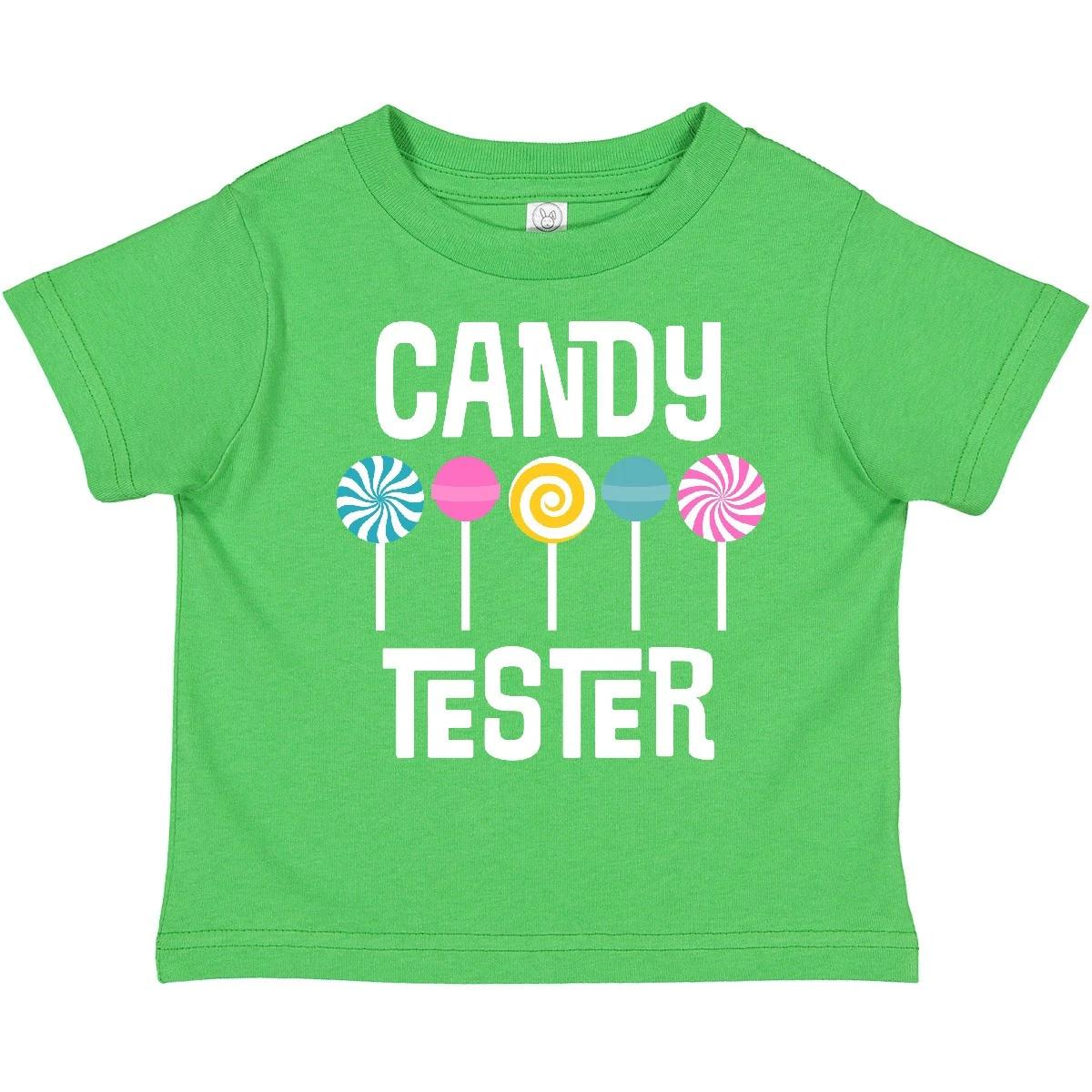 Inktastic Candy Tester Cute Sweets Toddler T-Shirt Dessert Food Lollipop Hard 120
