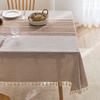 Waterproof Jacquard Tablecloth, Cotton Linen Tassels, Coffee Table Decoration, Table Fabric, Rectangular Fabric Tablecloth