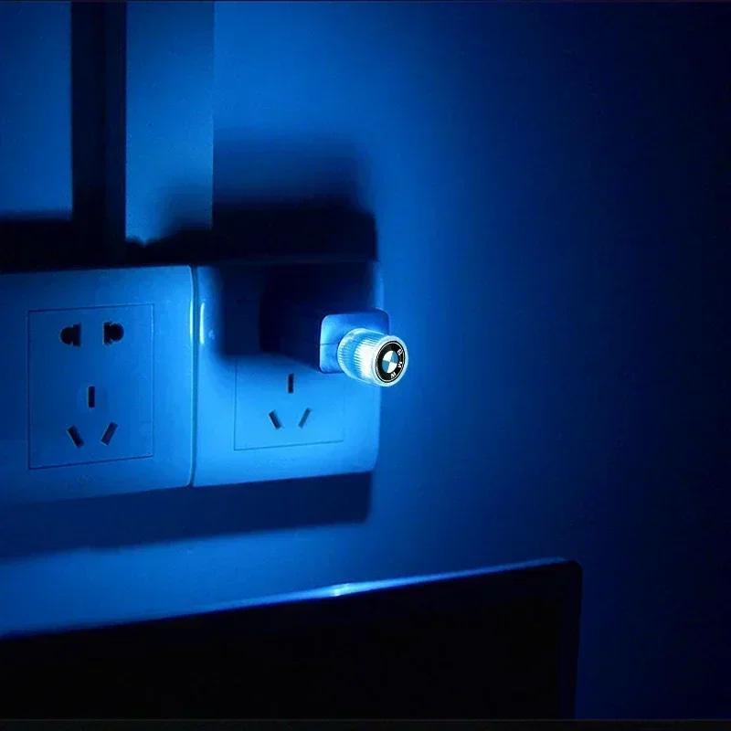 NTHEV1 Hot 2025 For BMW Car Mini USB LED Ambient Light Plug Decorative Atmosphere Lamp For BMW Series i3 i4 G07 G06 G05 G02 G01 F48 F39