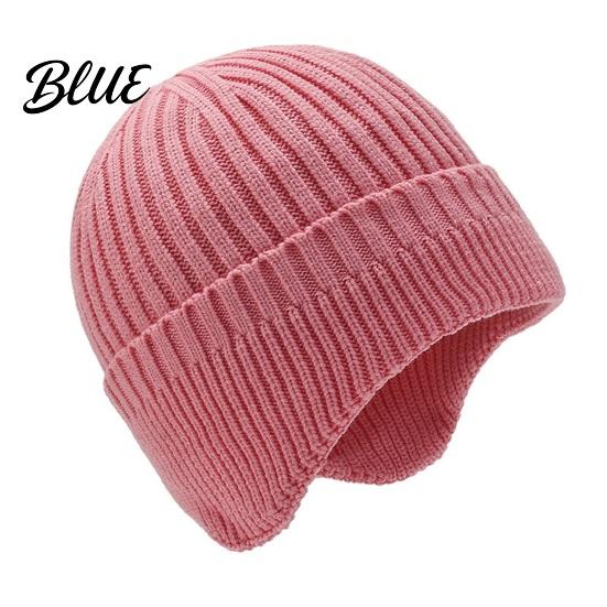 Soft Fleece Lined Thermal Hat Winter Knitted with Ear Flaps for Men Hat Stretchy Unisex Accessory Subzero Temperatures Cap Cold Weather Warm
