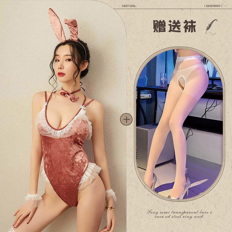 Sexy Lingerie New Uniform Bunny Onesie Lace COS Cosplay Seduction Suit