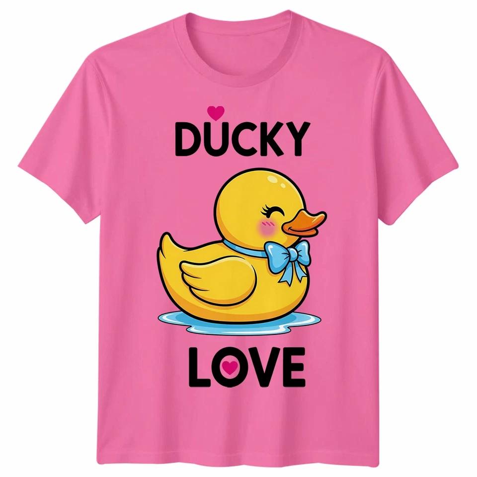 Ducky Love Rubber Duck Animals Mens T Shirt Womens Tee Graphic Tee 4 3XL