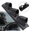 Suporte Universal para Manômetros de Carro 52mm Suporte Universal Preto/Carbono para Três Manômetros de Carro Suporte para Manômetros Triplos no Pilar A