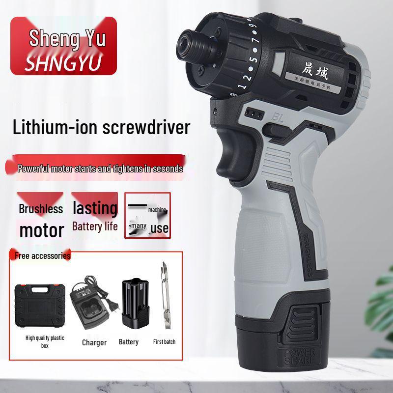 18V Brushless Cordless Electric Screwdriver with High Torque