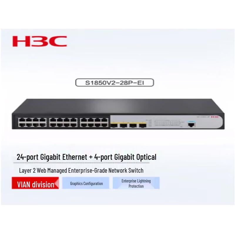 

H3C S1850V2 Series 24-Port Gigabit Managed Ethernet Switch