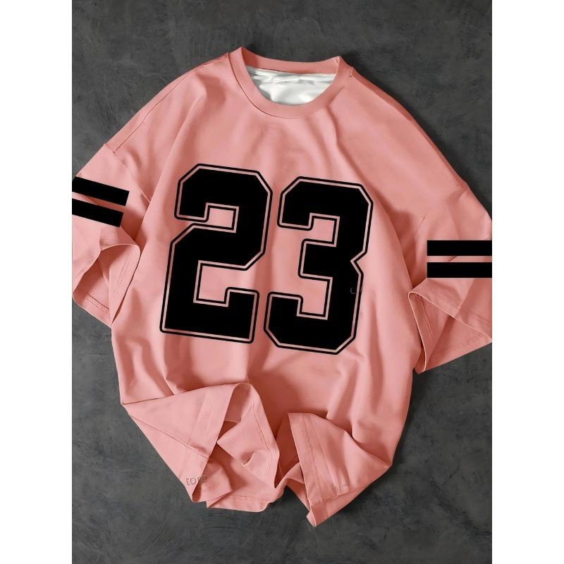 European and American men s summer striped digital print comfortable breathable round neck XXS