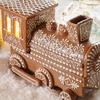 Christmas Table Decoration Hollow Gingerbread House Winter Holiday Table Decoration Warm Led Lights Holiday Gift