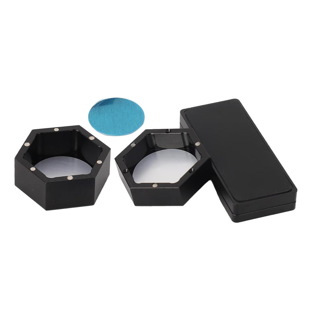 Mini Portable Magnetic Billiard Cue Chalk Case Black Billiard Cue Hex Chalk Box Billiard Cue Chalk