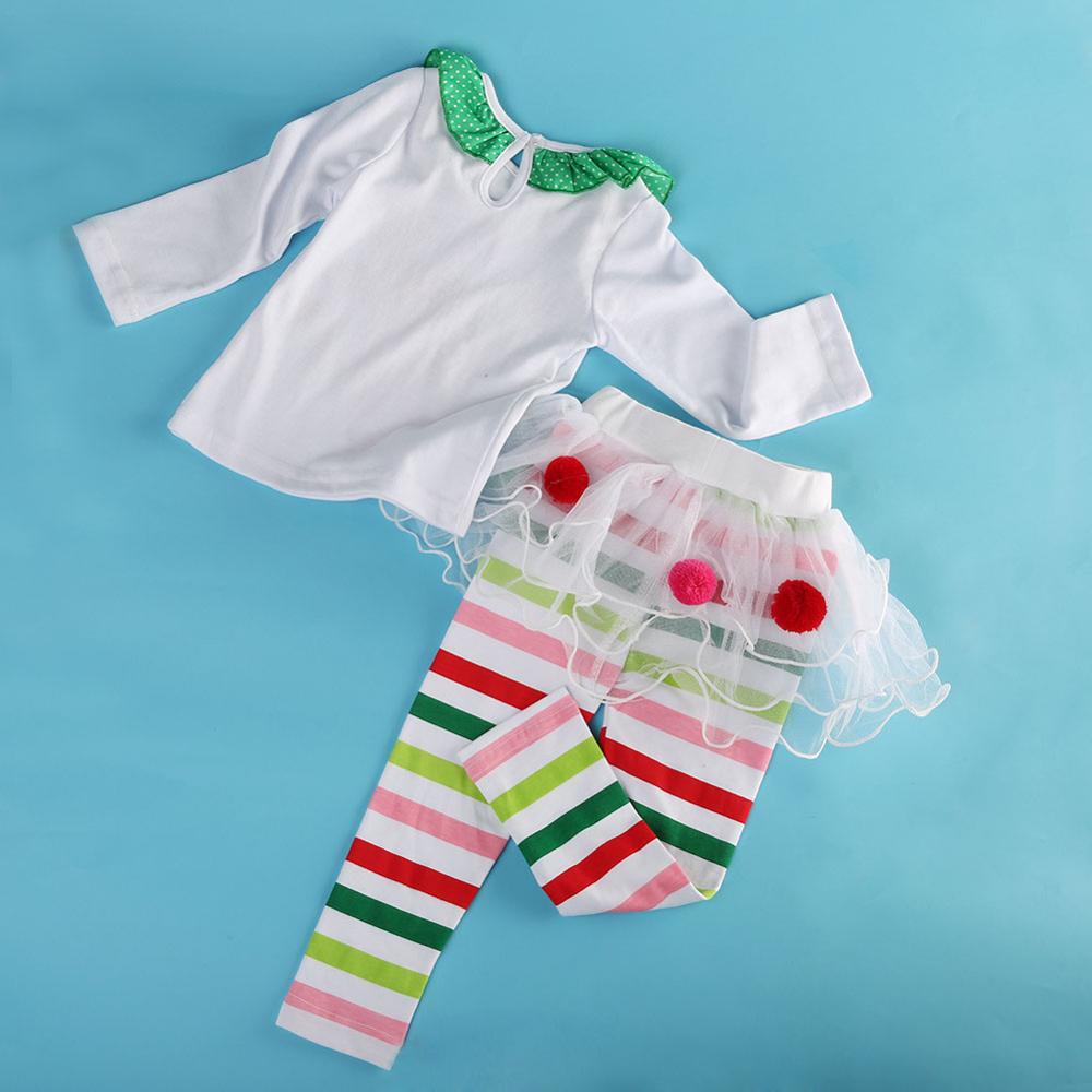 Weihnachten Kleinkind Baby Kind Mädchen Bekleidungsset Kinder Weihnachten Set Rentier Oberteile Tütü Röcke Kleid Outfits Kinder Kostüme