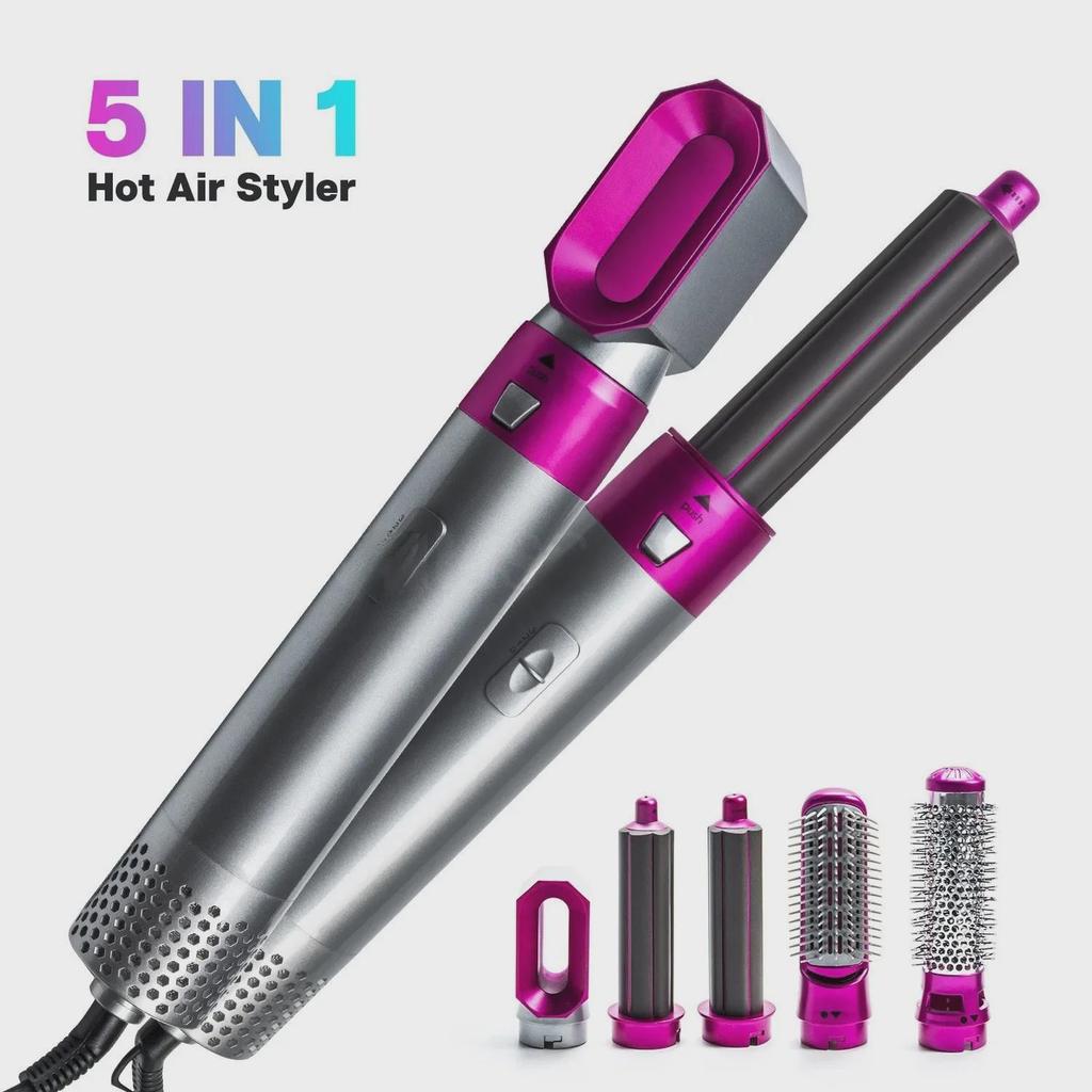 5-in-1 Multifunctional Hot Air Hair Dryer & Curler