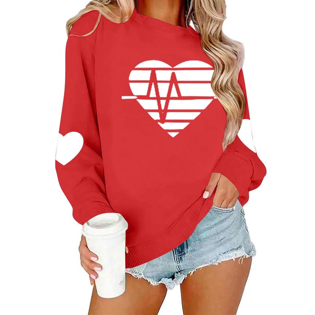 Modisches Damen Oversize Casual Daily Plus Size Langarm Kapuzensweatshirt