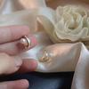 Elegant Drip Oil Pearl S925 Silver Earrings for Women – Versatile Light Luxury High-End Studs.