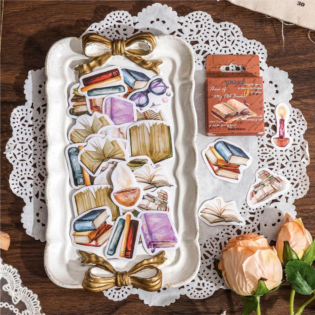 Retro Journal DIY Sticker Pack: 46 Self-Adhesive Sealing Stickers for Decoration.
