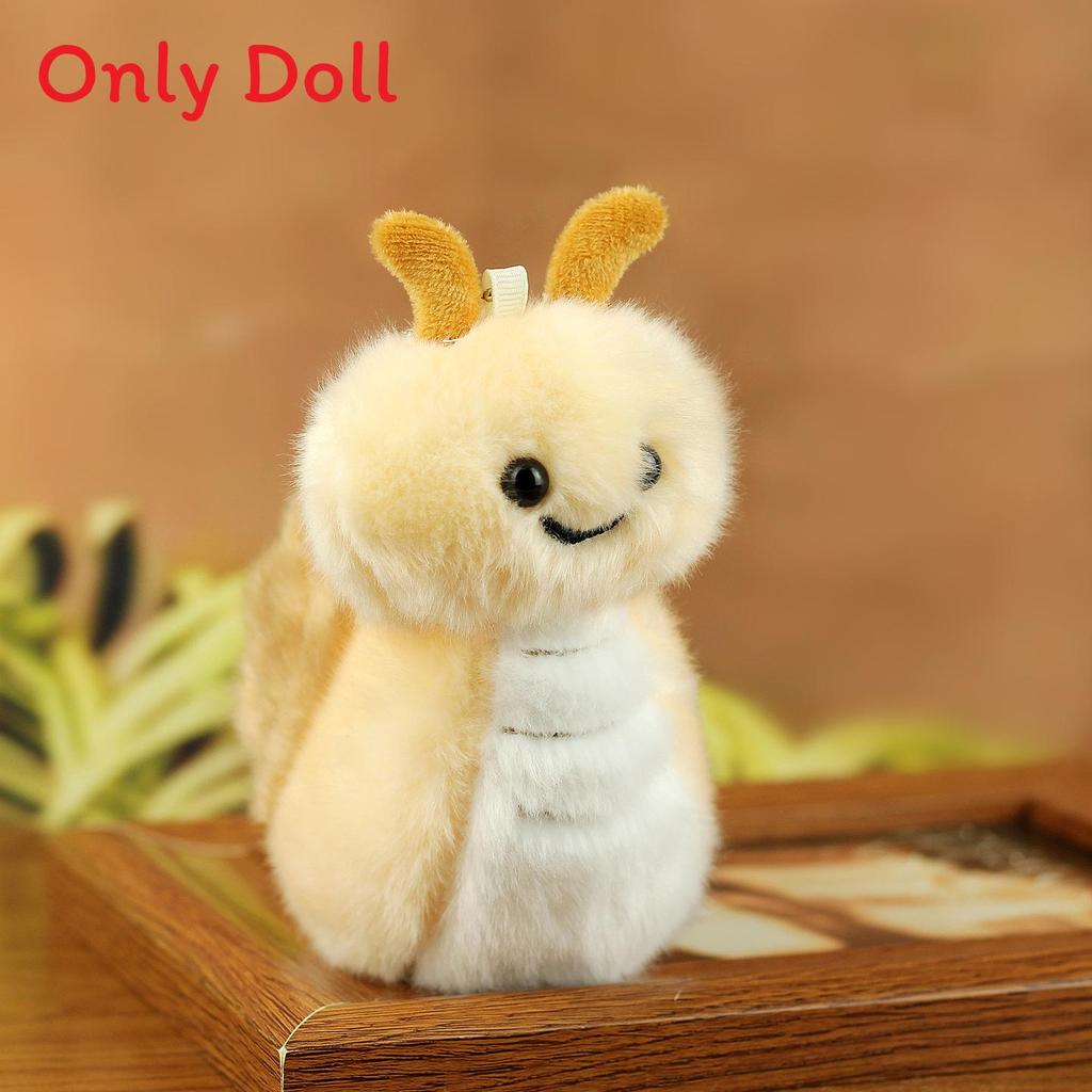 

Cute Snail Plush Keychain With Pp Cotton Filling For Girls And Boys Gift LightBrown