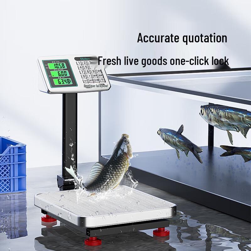 Meilen 60kg Commercial Stainless Steel Waterproof Pricing Scale (CN Version)