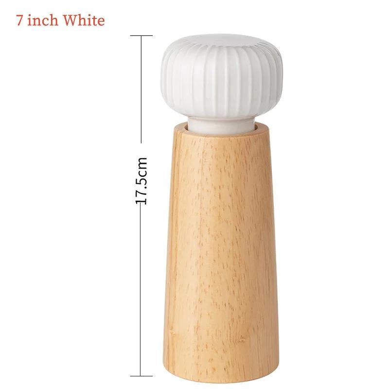 Nordic Style Pepper and Salt Grinder Manual Salt and Pepper Grinder Adjustable Roughness Ceramic Core Salt Grinder