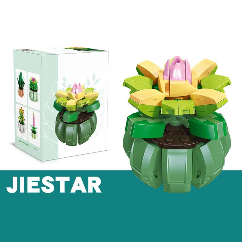 Mini Bonsai Building Blocks Desktop Ornaments Small Particles Diy Assembled Building Blocks Flower