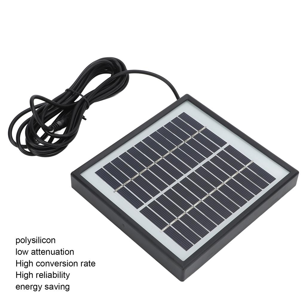 2W 12V Solar Panels Polysilicon High Conversion Rate Energy Saving Solar Panel Charger with Frame for Automobile Tourism