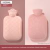 Hot Water Bottle for Warming, Plush Hot Water Bag for Stomach, Bed, and Hand Warming, Explosion-Proof, Suitable for Female Students and Menstrual