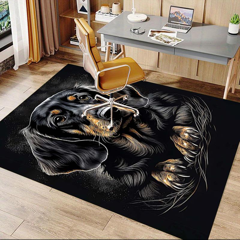 1PC Dachshund Pet Anti-slip carpet, suitable for Office, bedroomand playrooms. It can also be used as a sofa footrest cover-R33