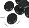 Windfulogo 4-Piece Hot Massage Stone Set - Natural Lava Basalt Spa Massage Warm Stones, Black (5x6cm)