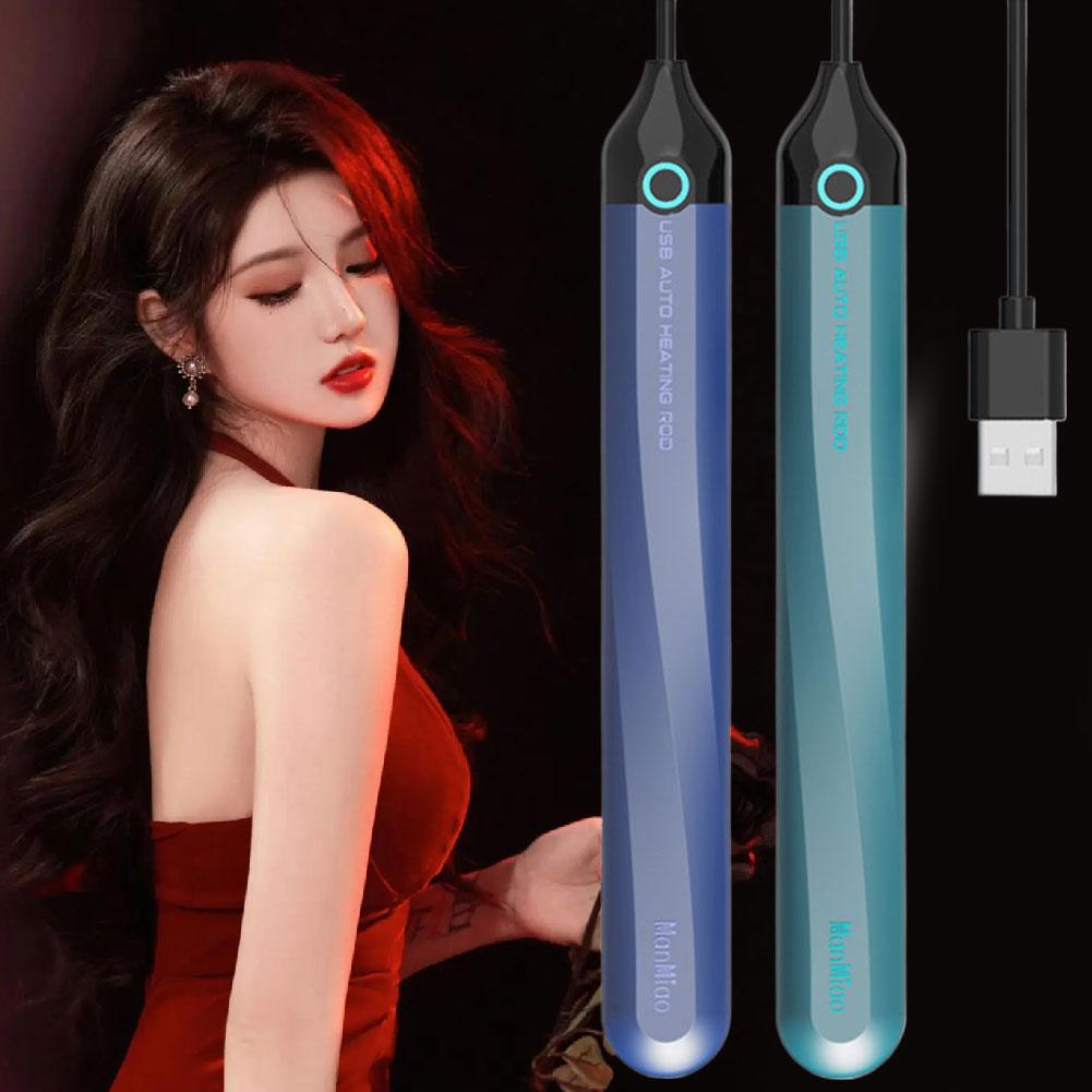 Constant Temperature Heating Rod Usb Green Anal Heater Adult Products Male Heating Rod Sex Toys Aldult Vaginal Heater Fun