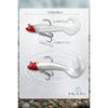Worm 6-piece set sea bass flounder transparent clear realistic soft lure distance casting focus on enticing bites overwhelming lifelike feel surf fish
