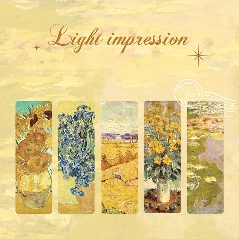 

5 листов ПВХ закладок с произведениями искусства Ван Гога для книголюбов, набор закладок с известными принтами для женщин, мужчин, детей, мальчиков, девочек