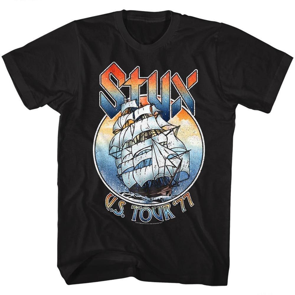 Styx 77Tour Music T-shirt Tops Tees Men's Women's Unisex