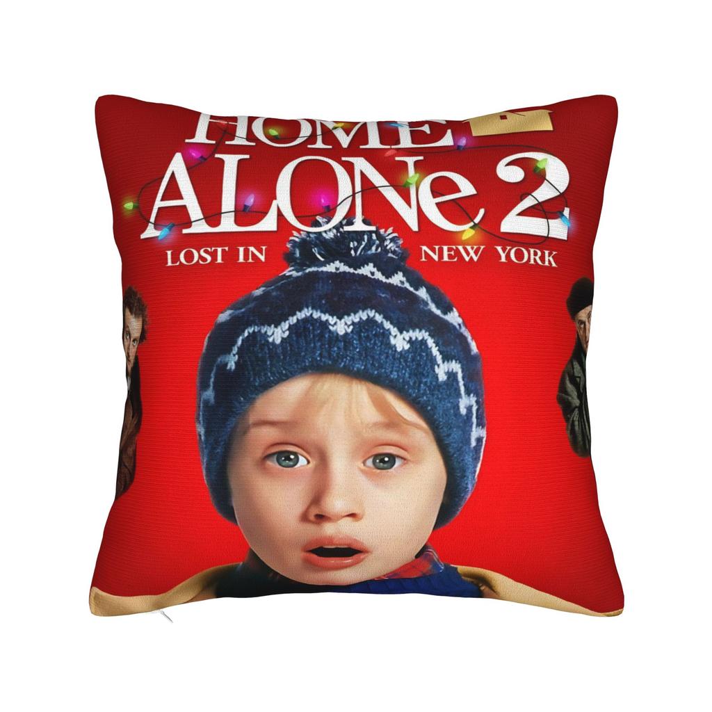 Decorative Pillowcase Home Alone Christmas Comedy Film Merch Home Throw Pillow Case Cover Square Style Multi Size