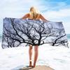 Tree Towels Lightweight Quick Dry Beach Towel Pack and Branch Absorbent Beach Towel Sand Free Sunset Beach Towels for Adult