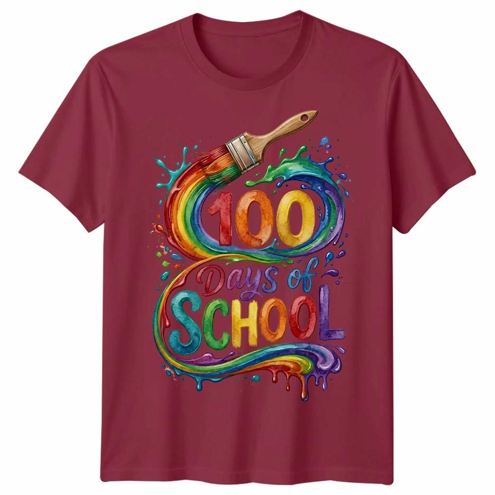 Happy 100 Days Of School Teachers Students Unisex Tshirt Unisexs Unisexs Tee