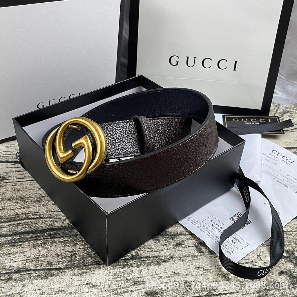 4,0 cm Herren-Premium-Ledergürtel mit runder Keks-Schnalle - Vielseitiges Modeaccessoire