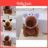 Entzückender Capybara Plüschtier Taschenanhänger Weiche Stofftierpuppe mit niedlichem Design