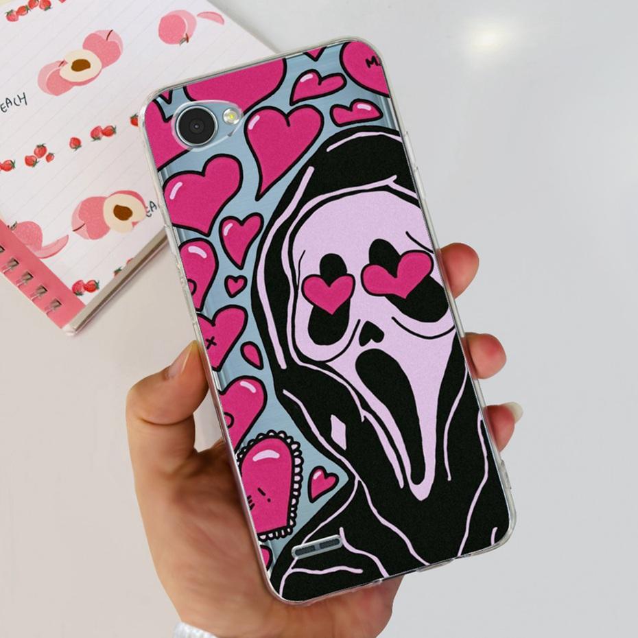 For LG Q6 Q6a Q6+ M700 X600K X600L X600S Cute Flower Cat Painted Phone Case For LG Q6 Plus Q 6 Alpha Soft Silicone TPU Cases