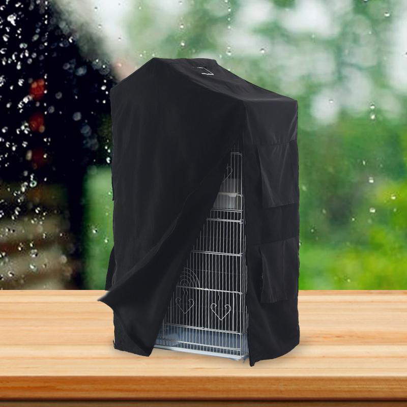 1x Washable Bird Cage Cover Birdcage Cover Protection Blackout Cover Waterproof for Parakeets Lovebirds Square Cages Accessories