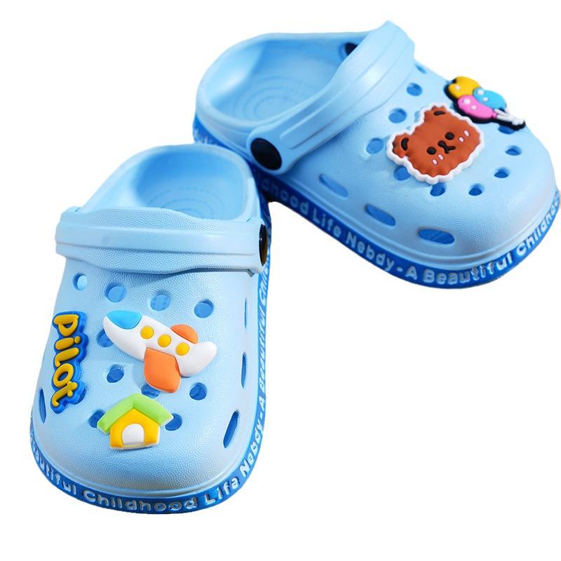 Kids' Summer Non-Slip Closed-Toe Slippers for Boys & Girls (Ages 2-7)