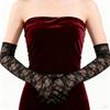 Vintage Dlouhé Svatební Rukavice Elegantní Zeštíhlující Svatba Palčáky Tenké Průhledné Krajkové Rukavice Svatební Doplňky