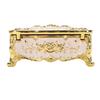 Decorative Jewelry Box with Rose Pattern Vintage Trinket Organizer Box Case for Ring Earrings Necklaces