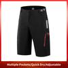 WOSAWE Pantaloncini da Moto Uomo Vestibilità Larga Multi-Tasche Pantaloncini MTB Downhill Mountain Bike Motocross Racing Moto Pantaloni Corti Estivi