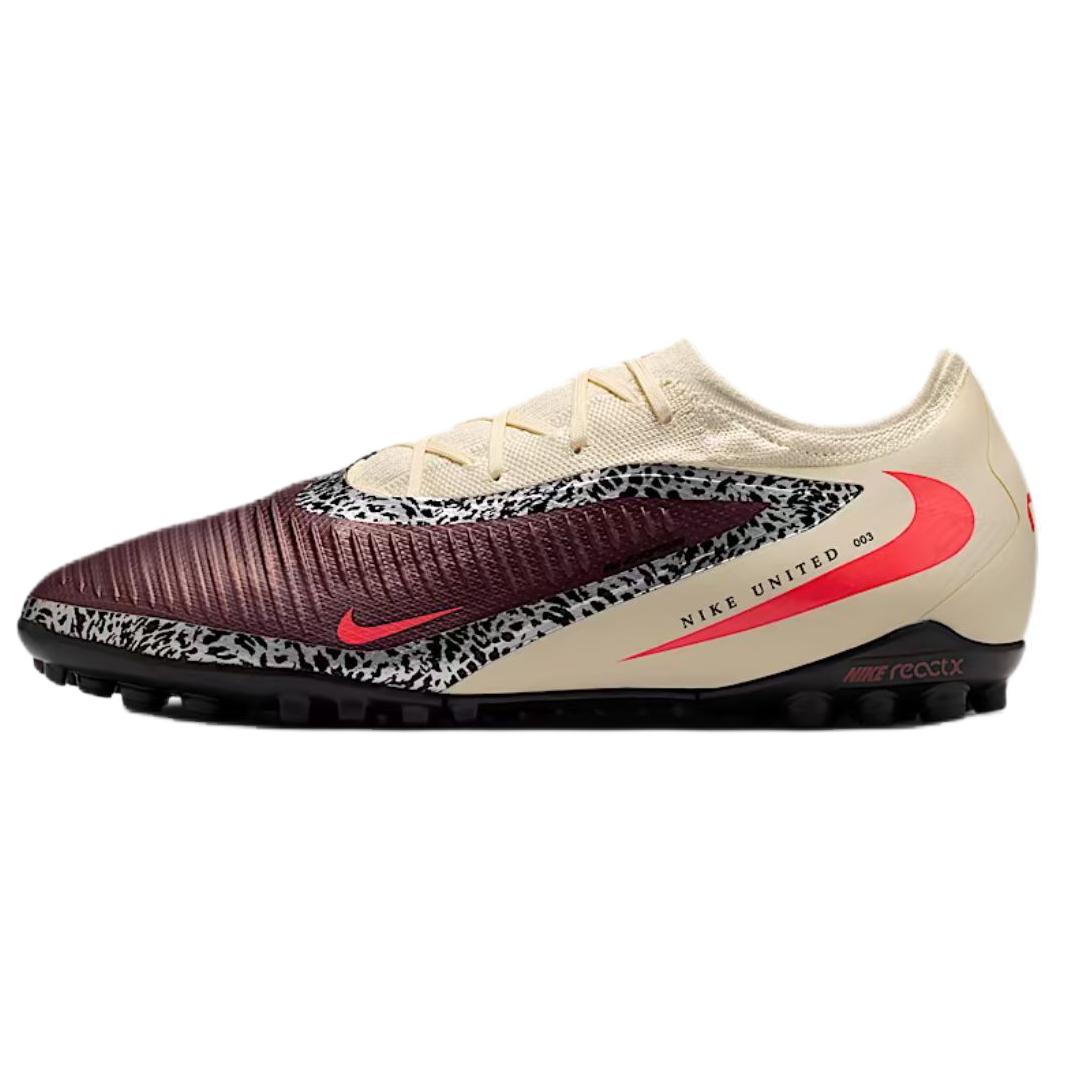 Nike Phantom 6 Artificial Turf Soccer Shoes Unisex Beige Red IR2364-611 38.5