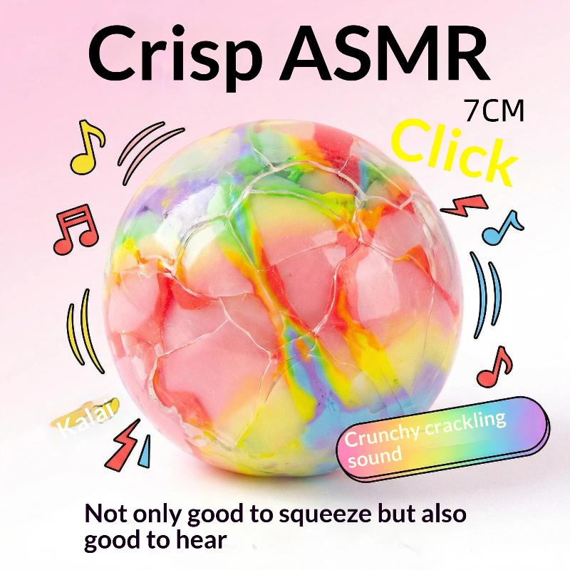 Creative Crispy Skin Ball Toy Stress Relieving Handmade Ball Squeezing Toy Soothing Relieving Stress Sensory Toys