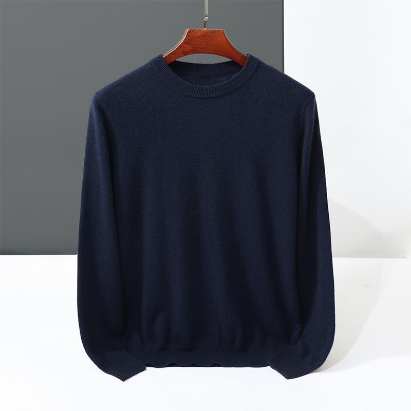Cashmere sweater crew neck sweater loosely knitted new inner wool sweater
