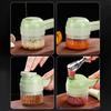 Electric Garlic Masher Handheld Vegetable Slicer Rechargeable Food Chopper Meat Grinder Machine Versatile Food Processor