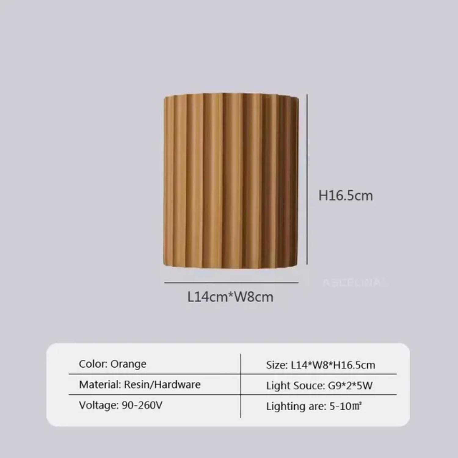 

Новинка Преобразите интерьер вашего дома с помощью этого стильного и современного светодиодного настенного светильника из смолы в скандинавском стиле для вашей спальни.. Улучшите свое пространство с помощью sop Cool white - No RC оранжевый