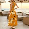 Women's Sleeveless Floral Beach Maxi Dress,Loose Fit,Comfortable Fabric,Flowy Skirt,Versatile Summer Dress for Daily Wear,Casual Parties